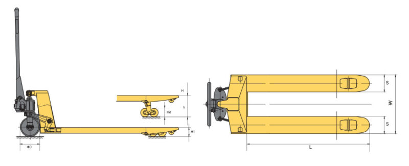 Xe nâng tay cơ WH-25S-H