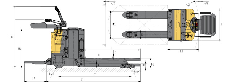 XE NÂNG PALLET RPT254