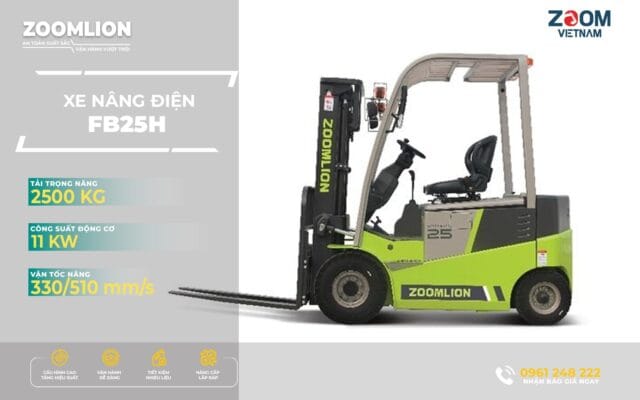 Xe nâng điện Zoomlion FB25H 2,5 tấn