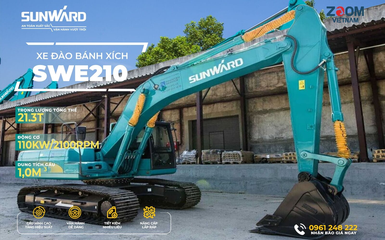 Xe đào bánh xích SWE210
