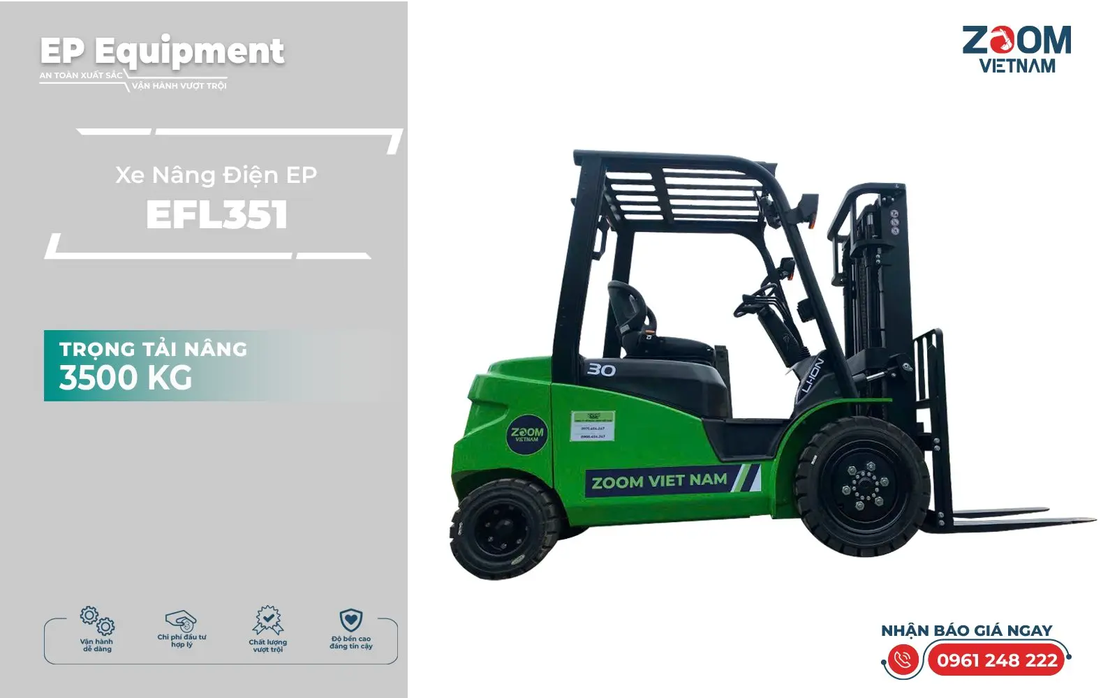 Xe nâng điện EP EFL351