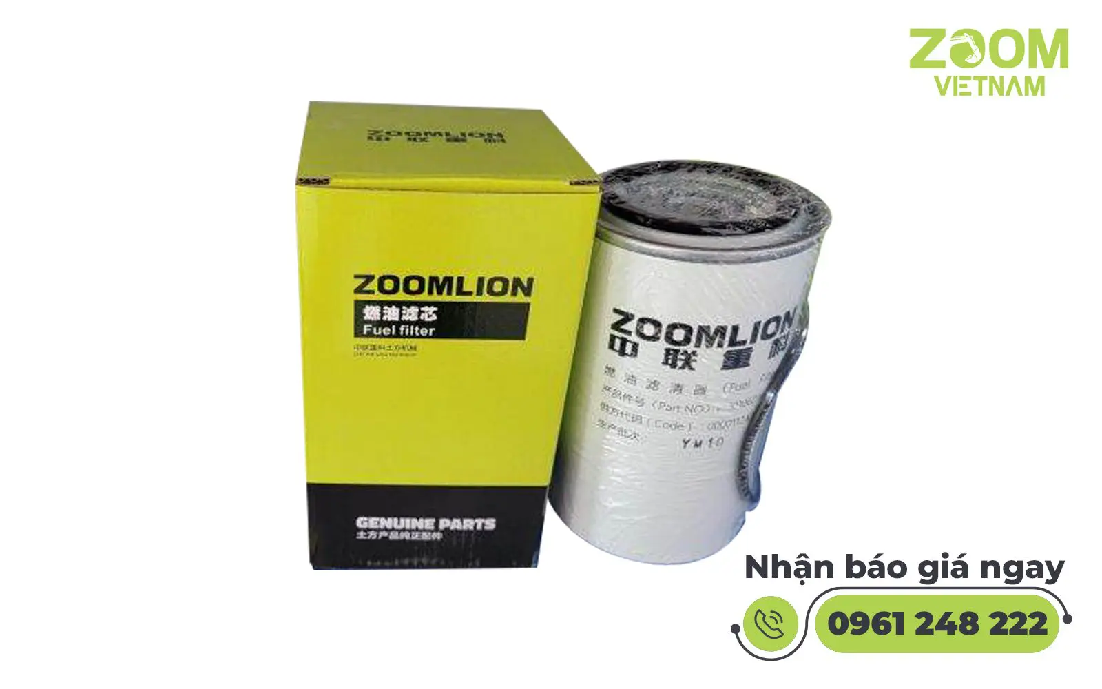 Lọc Tách Nước Nhiên Liệu Máy Xúc Đào Zoomlion – Chính Hãng