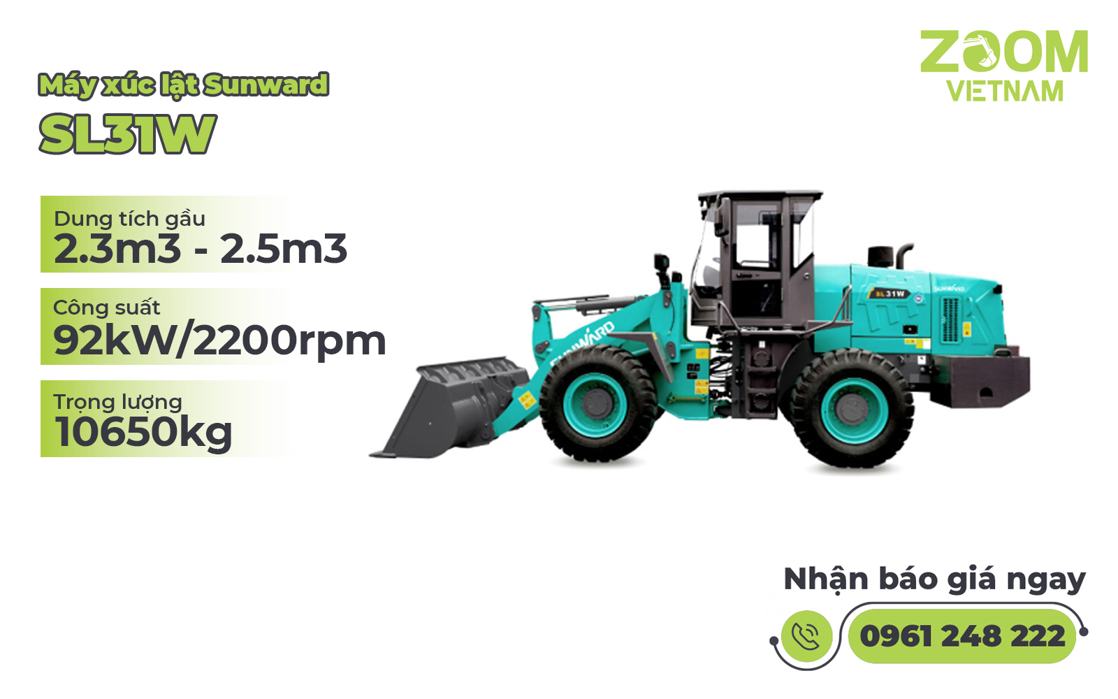 Máy Xúc Lật Sunward SL31W