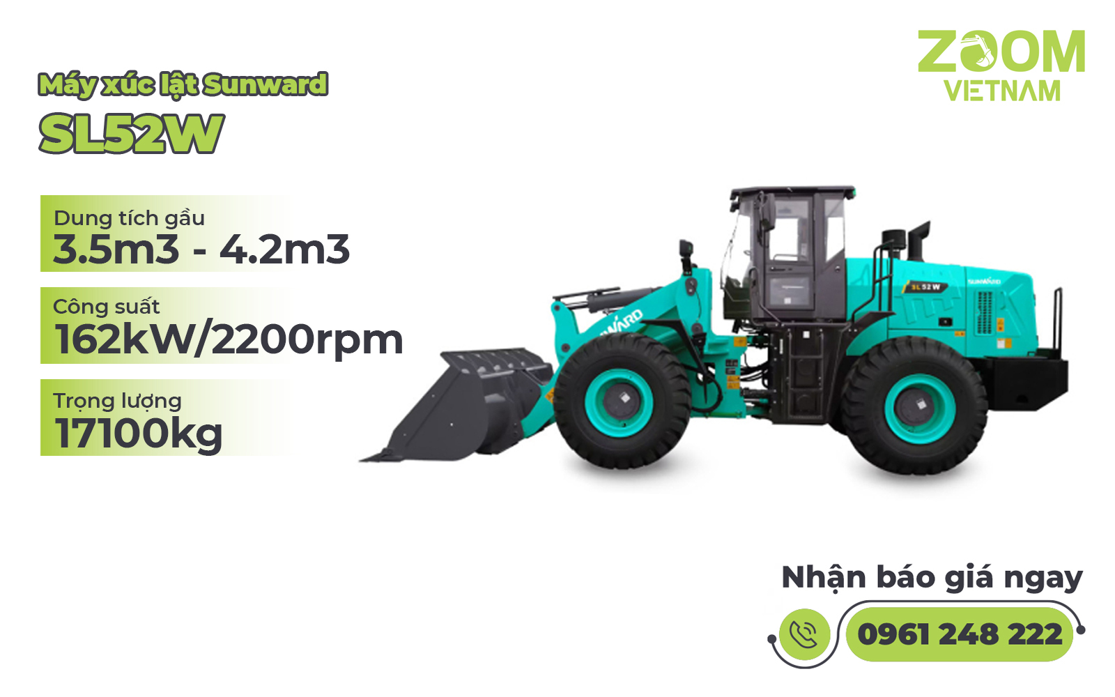 Máy Xúc Lật Sunward SL52W