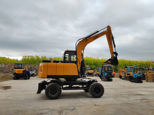 Máy xúc bánh lốp