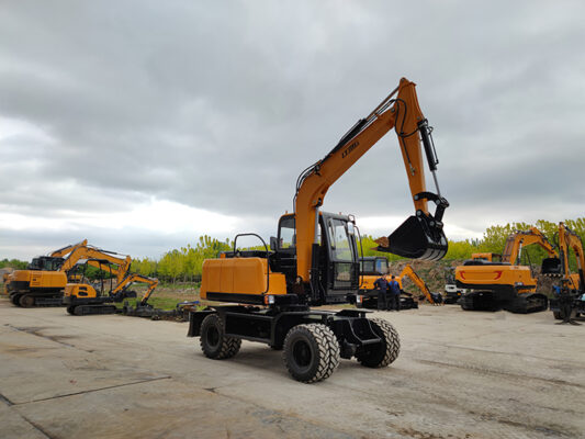 Máy xúc bánh lốp