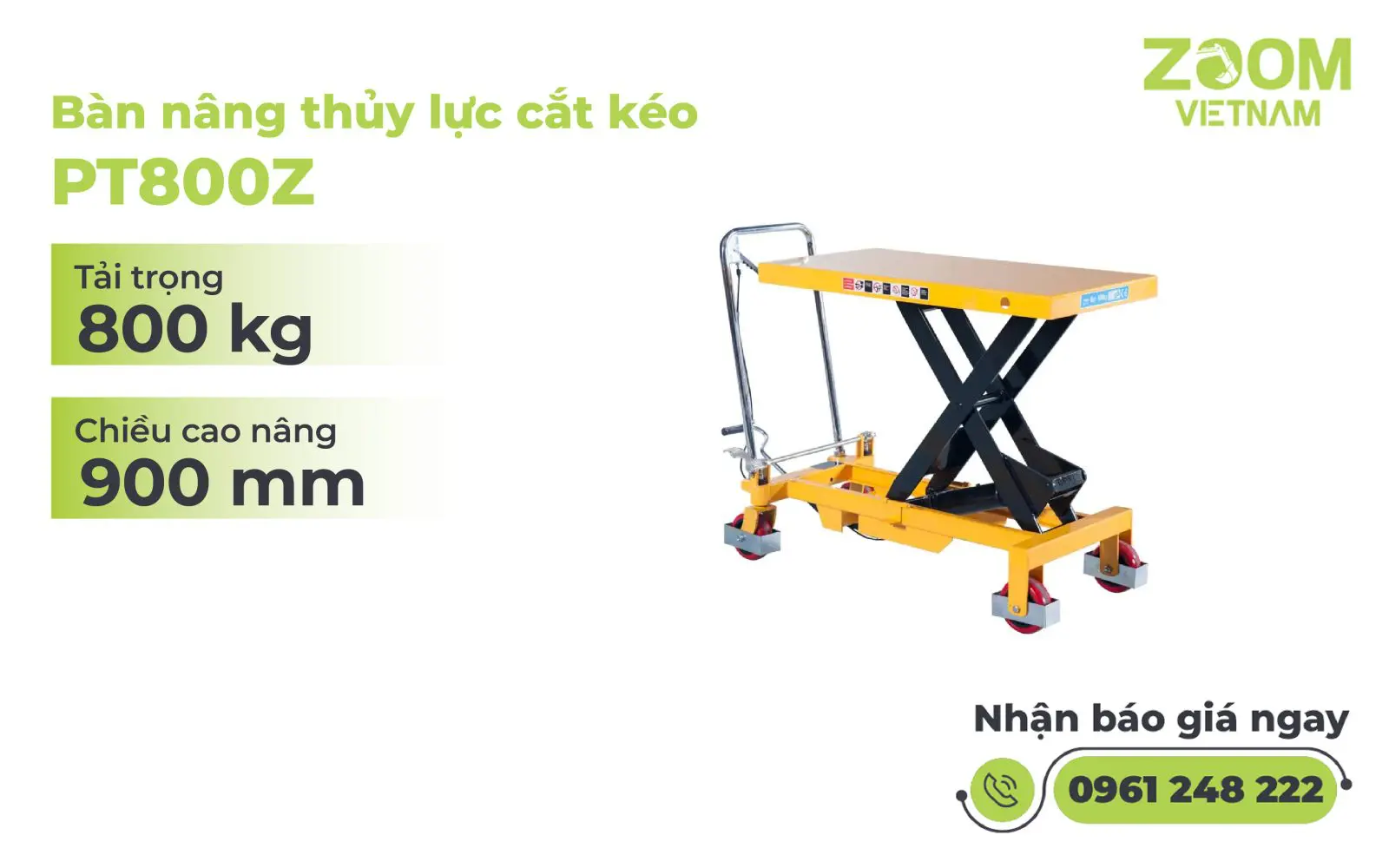 Bàn nâng thủy lực cắt kéo PT800Z