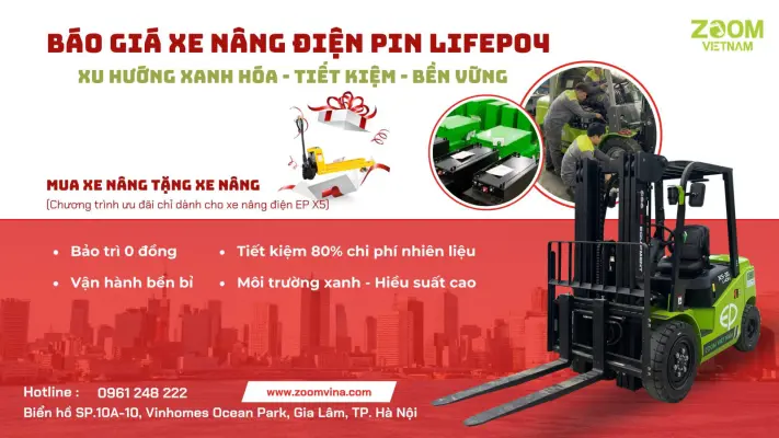 Báo Giá Xe Nâng Điện EP EFX5-301 Mới Nhất 2026