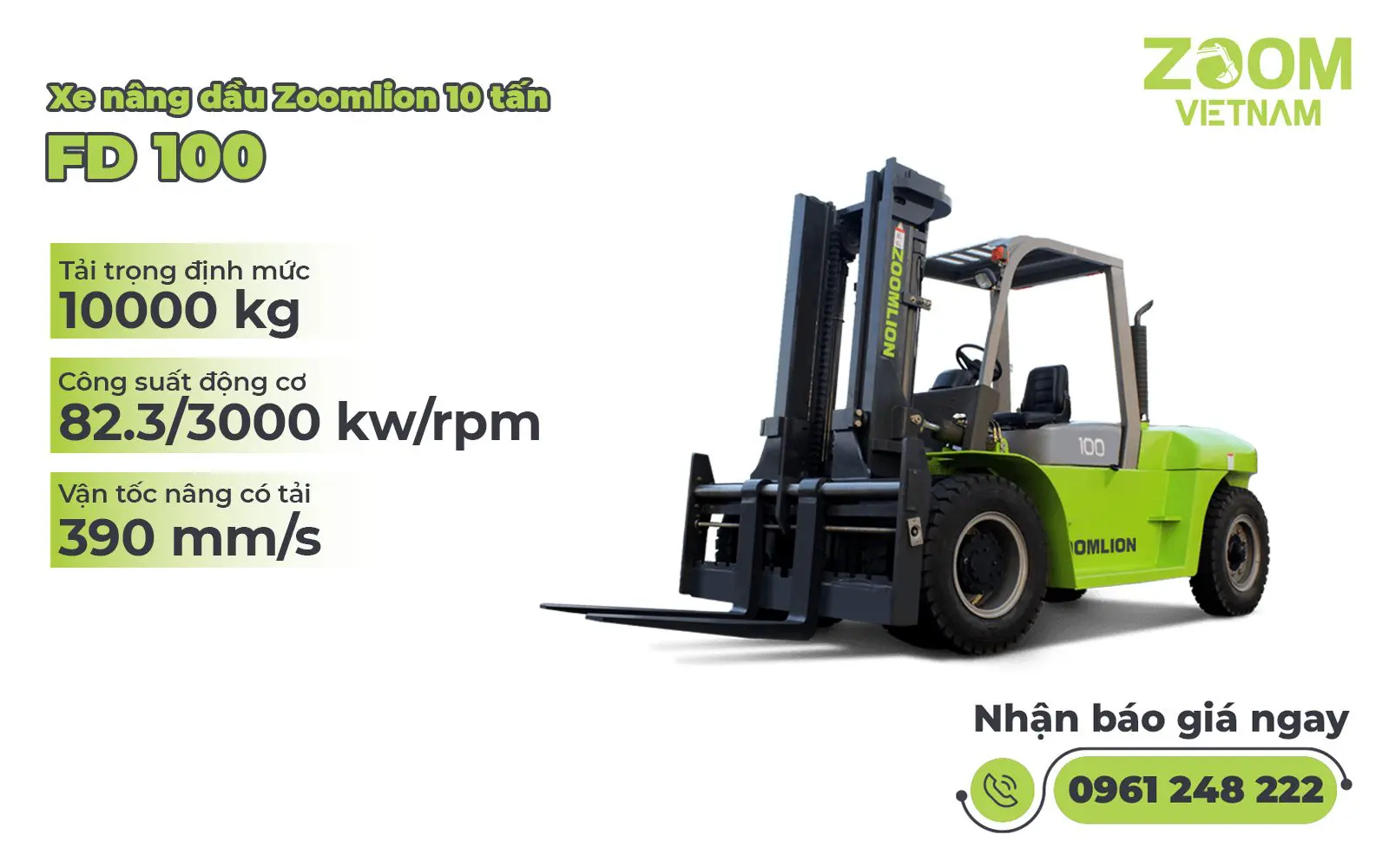 Xe Nâng Dầu Zoomlion FD100