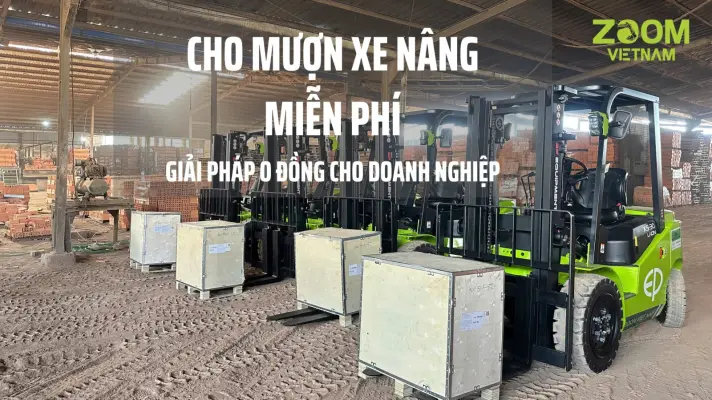 Cho mượn xe nâng miễn phí