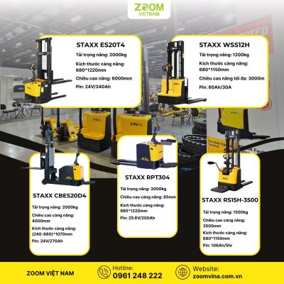 Xe nâng pallet Staxx giải pháp nâng hạ hàng hóa hiệu quả