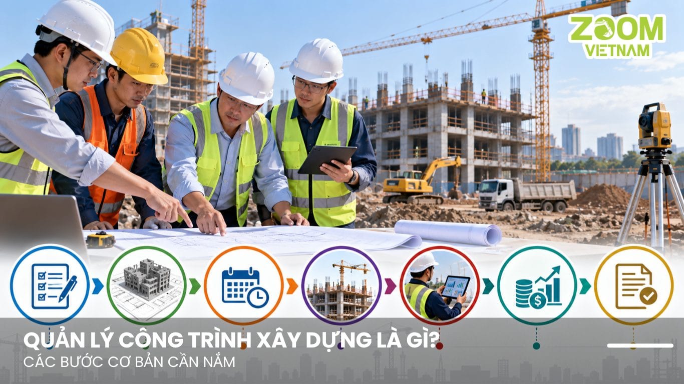 Quản Lý Công Trình Xây Dựng Là Gì? Các Bước Cơ Bản Cần Nắm