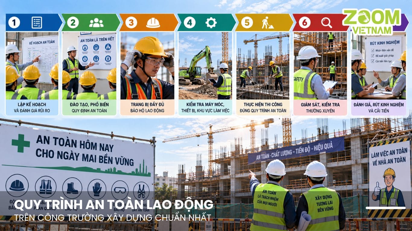 Quy Trình An Toàn Lao Động Trên Công Trường Xây Dựng Chuẩn Nhất